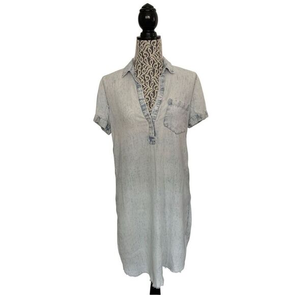 Rails Valerie Shift Dress Light Acid Wash‎ Size XS - Picture 4 of 12